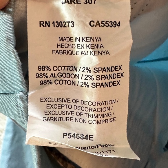 Lee Platinum Label Capri Sz 2 Petite Blue Sage - Picture 9 of 9